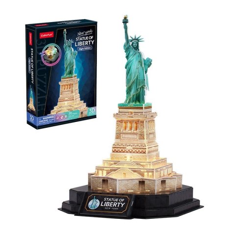Puzzle 3D LED Statua Wolności (wersja nocna) Puzzle 3D LED Statua Wolności (wersja nocna)