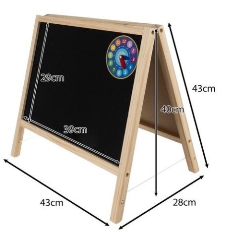 Tablica kredowa magnetyczna 40x40 cm 25571 Polski producent