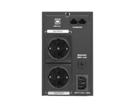 UPS Line-In 850VA Office Pure Sine Wave LCD 2X230v schuko Metalowa obudowa UPS Line-In 850VA Office Pure Sine Wave LCD 2X230v schuko Metalowa obudowa