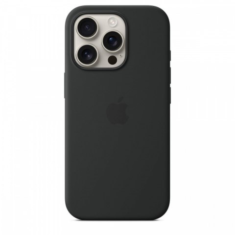Etui silikonowe z MagSafe do iPhonea 16 Pro - czarne Etui silikonowe z MagSafe do iPhonea 16 Pro - czarne