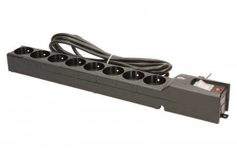 Listwa przeciwprzepięciowa LXA 816, 3L, 3,0m, czarna Listwa przeciwprzepięciowa LXA 816, 3L, 3,0m, czarna