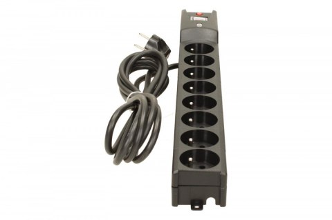Listwa przeciwprzepięciowa LXA 816, 3L, 3,0m, czarna Listwa przeciwprzepięciowa LXA 816, 3L, 3,0m, czarna
