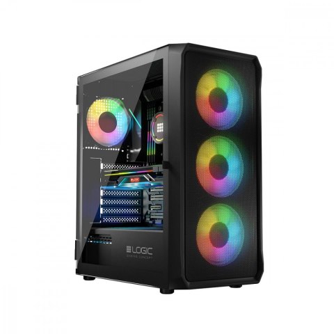 Obudowa Komputerowa Logic Portos ARGB Midi USB 3.0 Czarna