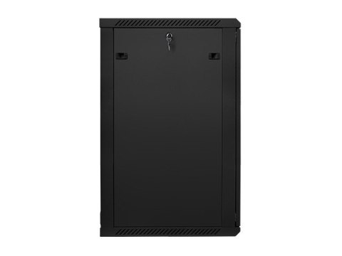 Szafa instalacyjna wisząca 19'' 22U 600X600mm czarna (drzwi szklane) Szafa instalacyjna wisząca 19'' 22U 600X600mm czarna (drzwi szklane)