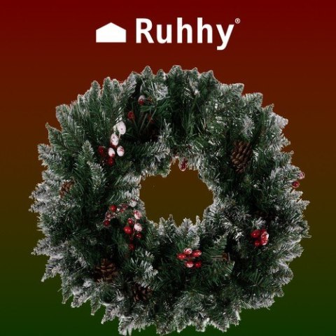 Wianek- stroik świąteczny ośnieżony Ruhhy 22302 Ruhhy