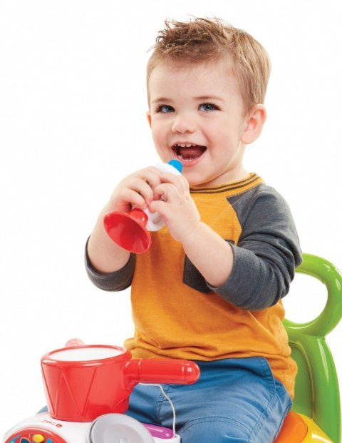 Jeździk Fisher Price Muzyczna Parada żółty Jeździk Fisher Price Muzyczna Parada żółty