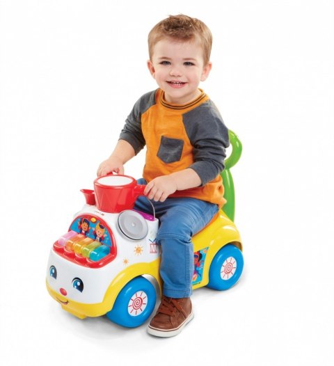 Jeździk Fisher Price Muzyczna Parada żółty Jeździk Fisher Price Muzyczna Parada żółty