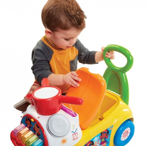 Jeździk Fisher Price Muzyczna Parada żółty Jeździk Fisher Price Muzyczna Parada żółty