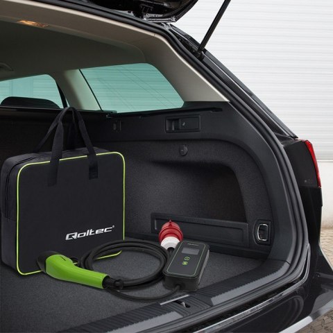 Mobilna ładowarka do samochodu elektrycznego EV z regulacją 2w1 Typ2 | 11kW | CEE 5 PIN | WiFi | LCD | 3 fazy | Przenona | Wall Mobilna ładowarka do samochodu elektrycznego EV z regulacją 2w1 Typ2 | 11kW | CEE 5 PIN | WiFi | LCD | 3 fazy | Przenona | Wall