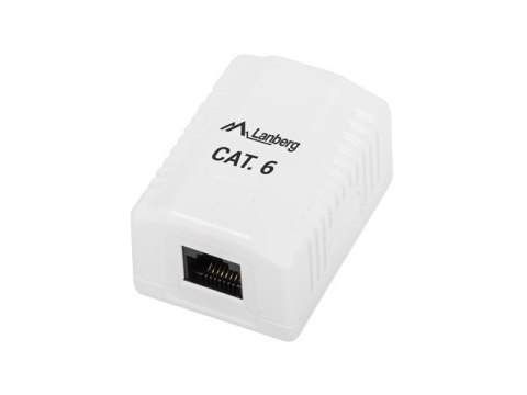 Gniazdo natynkowe 1x RJ45 Kat.6 białe Gniazdo natynkowe 1x RJ45 Kat.6 białe