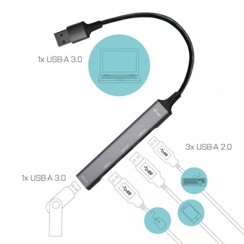 Hub USB 3.0 1x USB 3.0 + 3x USB 2.0 Hub USB 3.0 1x USB 3.0 + 3x USB 2.0
