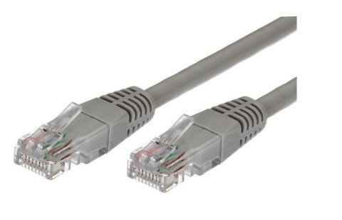 Kabel Patchcord miedziany kat.5e RJ45 UTP 3m. szary - paczka 10 sztuk Kabel Patchcord miedziany kat.5e RJ45 UTP 3m. szary - paczka 10 sztuk