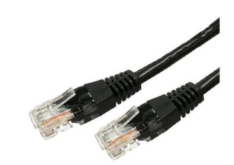 Kabel Patchcord miedziany kat.6 RJ45 UTP 1m. czarny - paczka 10 sztuk Kabel Patchcord miedziany kat.6 RJ45 UTP 1m. czarny - paczka 10 sztuk