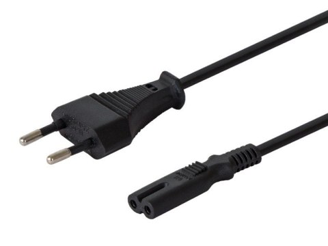 Kabel zasilający płaski ósemka 2pin, 3m, CL-105 Kabel zasilający płaski ósemka 2pin, 3m, CL-105