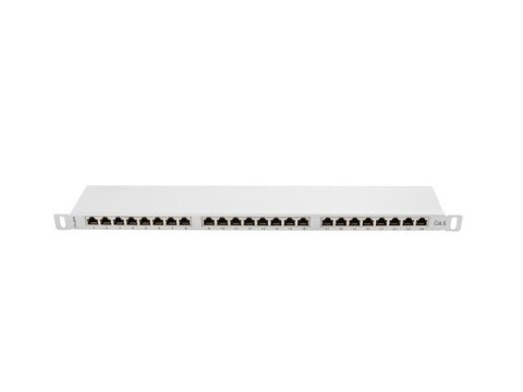 Patch Panel 24 Port 0.5U Kat.6 szary ekranowany Patch Panel 24 Port 0.5U Kat.6 szary ekranowany