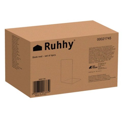 Podpórka do książek- zestaw 6szt. Ruhhy 21745 Ruhhy Podpórka do książek- zestaw 6szt. Ruhhy 21745 Ruhhy