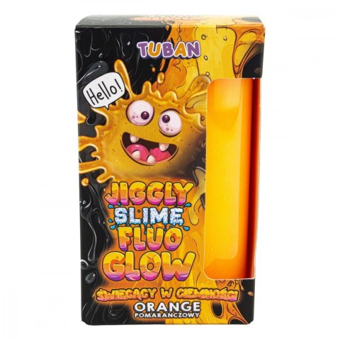 Slime Jiggly Fluo Glow pomarańczowy 430g Slime Jiggly Fluo Glow pomarańczowy 430g