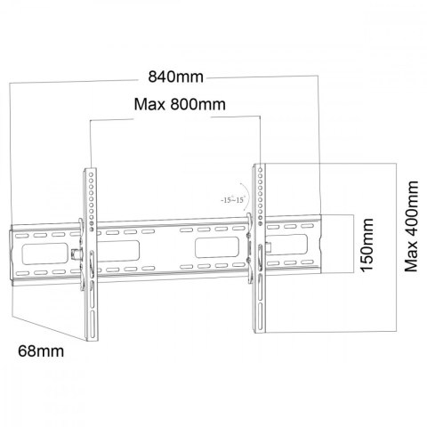 Uchwyt do TV 43-100'' 80kg MC-423 VESA 800x600 Uchwyt do TV 43-100'' 80kg MC-423 VESA 800x600