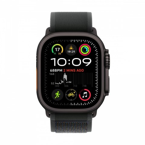 Watch Ultra 2 GPS + Cellular, koperta 49 mm z tytanu w kolorze czarnym z opaską Trial S/M w kolorze czarnym Watch Ultra 2 GPS + Cellular, koperta 49 mm z tytanu w kolorze czarnym z opaską Trial S/M w kolorze czarnym