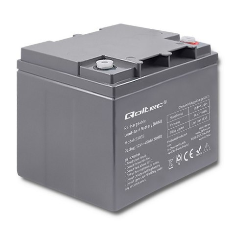 Akumulator AGM | 12V | 45Ah | max. 13.5A Akumulator AGM | 12V | 45Ah | max. 13.5A