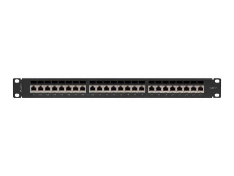 Patchpanel 24 port 1U KAT7 EK. PPS7-1024-B Czarny Patchpanel 24 port 1U KAT7 EK. PPS7-1024-B Czarny
