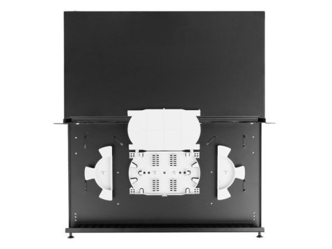 Przełącznica światłowodowa 24XSC duplex/24XLC QUAD rack 19 1U czarna + akcesoria Przełącznica światłowodowa 24XSC duplex/24XLC QUAD rack 19 1U czarna + akcesoria