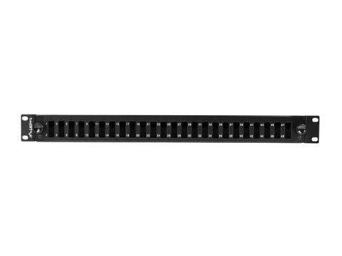 Przełącznica światłowodowa 24XSC duplex/24XLC QUAD rack 19 1U czarna + akcesoria Przełącznica światłowodowa 24XSC duplex/24XLC QUAD rack 19 1U czarna + akcesoria