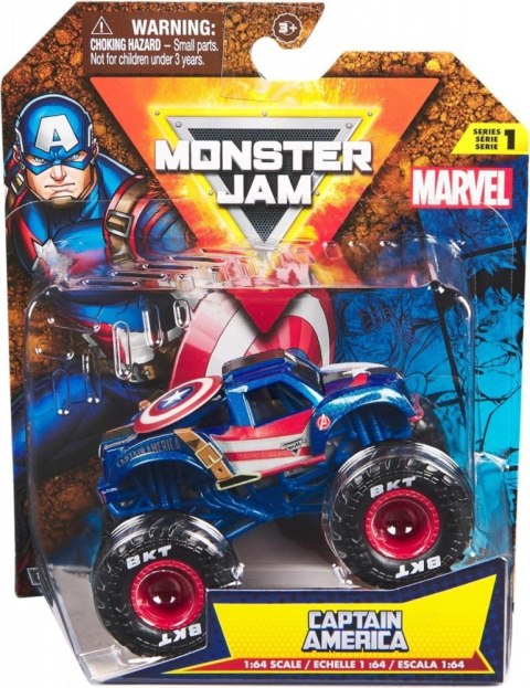Samochodzik Monster Jam Capitan America Samochodzik Monster Jam Capitan America