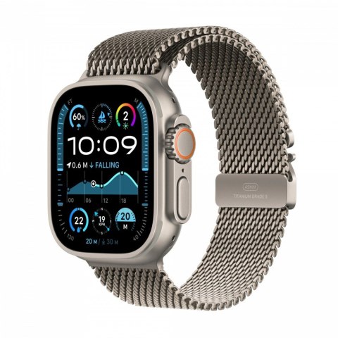 Watch Ultra 2 GPS + Cellular, koperta 49 mm z tytanu w kolorze naturalnym z bransoletą mediolańską M z tytanu w kolorze naturaln Watch Ultra 2 GPS + Cellular, koperta 49 mm z tytanu w kolorze naturalnym z bransoletą mediolańską M z tytanu w kolorze naturaln