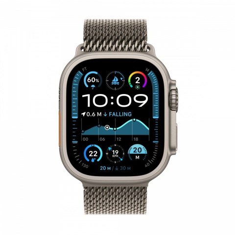 Watch Ultra 2 GPS + Cellular, koperta 49 mm z tytanu w kolorze naturalnym z bransoletą mediolańską M z tytanu w kolorze naturaln Watch Ultra 2 GPS + Cellular, koperta 49 mm z tytanu w kolorze naturalnym z bransoletą mediolańską M z tytanu w kolorze naturaln