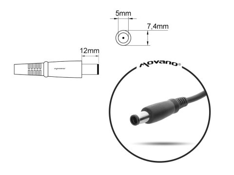 Ładowarka/zasilacz 19.5v 3.34a (7.4x5.0 pin) - dell 65W Ładowarka/zasilacz 19.5v 3.34a (7.4x5.0 pin) - dell 65W