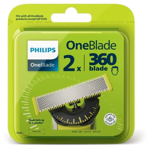 Ostrza wymienne do OneBlade QP420/50 2-pack Ostrza wymienne do OneBlade QP420/50 2-pack
