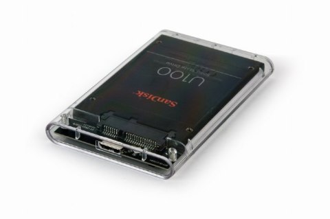 Obudowa zewnętrzna 2.5 USB 3.0 przezroczysta Obudowa zewnętrzna 2.5 USB 3.0 przezroczysta