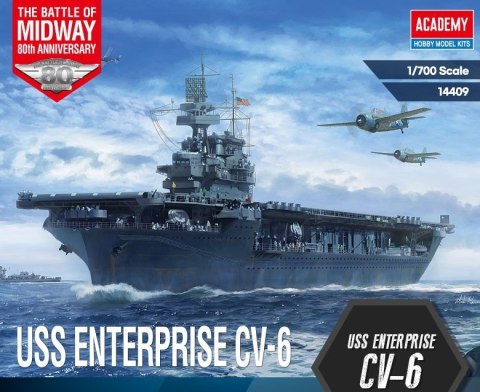 Model plastikowy Statek USS CV-6 Enterprise Battle of Midway Model plastikowy Statek USS CV-6 Enterprise Battle of Midway