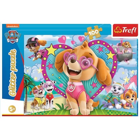Puzzle 100 elementów Glitter W blasku Skye Psi Patrol Puzzle 100 elementów Glitter W blasku Skye Psi Patrol