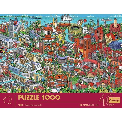 Puzzle 1000 elementów 40-lecie Trójmiasto Puzzle 1000 elementów 40-lecie Trójmiasto