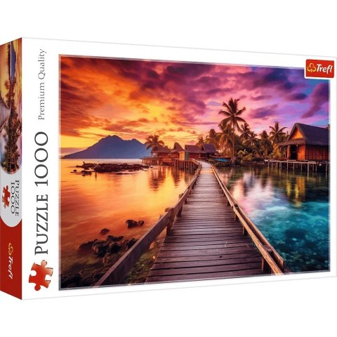 Puzzle 1000 elementów Rajska wyspa morze palmy Puzzle 1000 elementów Rajska wyspa morze palmy