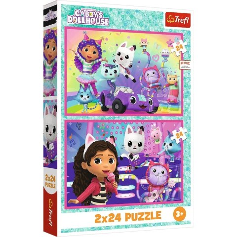 Puzzle 2x24 elementy Gabby zabawy z Gabi Puzzle 2x24 elementy Gabby zabawy z Gabi