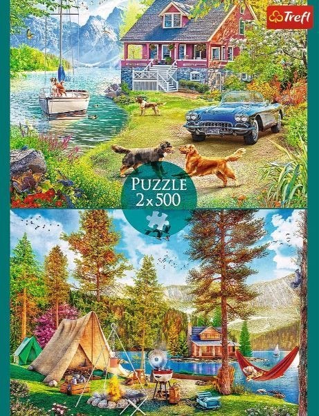 Puzzle 2x500 elementów Letni relaks Puzzle 2x500 elementów Letni relaks