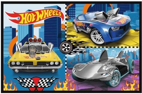Puzzle 2x70 elementów Hot Wheels Samochodziki Puzzle 2x70 elementów Hot Wheels Samochodziki