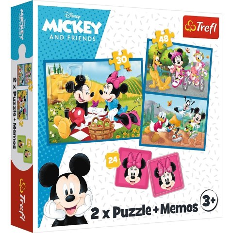 Puzzle 2w1 memos Poznaj bohaterów Disneya Puzzle 2w1 memos Poznaj bohaterów Disneya