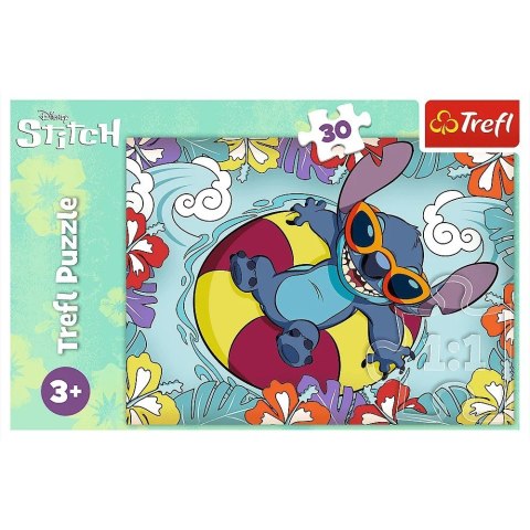 Puzzle 30 elementów Lilo i Stitch na wakacjach Puzzle 30 elementów Lilo i Stitch na wakacjach