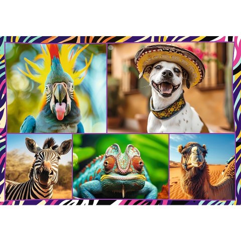 Puzzle 4x250 elementów Zabawne zwierzaki Puzzle 4x250 elementów Zabawne zwierzaki