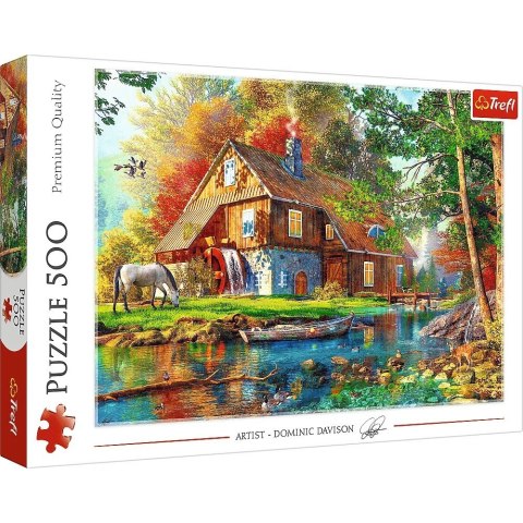 Puzzle 500 elementów Chatka nad rzeką Puzzle 500 elementów Chatka nad rzeką