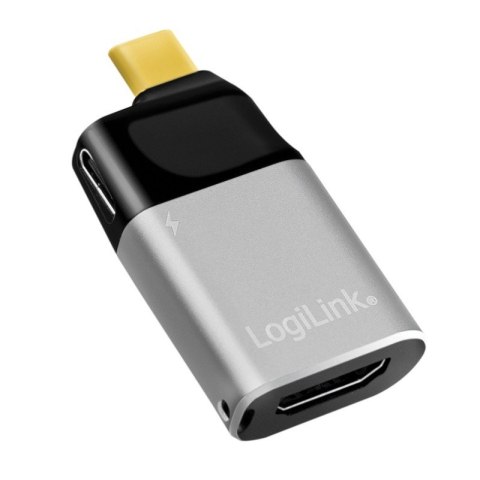 Adapter USB Type-C, do HDMI-A + USB-C, 4K Adapter USB Type-C, do HDMI-A + USB-C, 4K