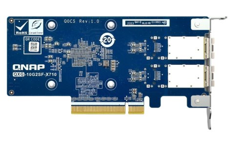 Dwuportowa sieciowa karta rozszerzeń QXG-10G2SF-X710 10GbE d-p SFP+ network expand card Dwuportowa sieciowa karta rozszerzeń QXG-10G2SF-X710 10GbE d-p SFP+ network expand card