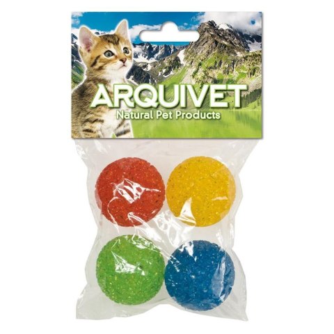 ARQUIVET Gumowe piłeczki z dzwoneczkiem 3,5 cm dla kota 4 szt. Arquivet ARQUIVET Gumowe piłeczki z dzwoneczkiem 3,5 cm dla kota 4 szt. Arquivet