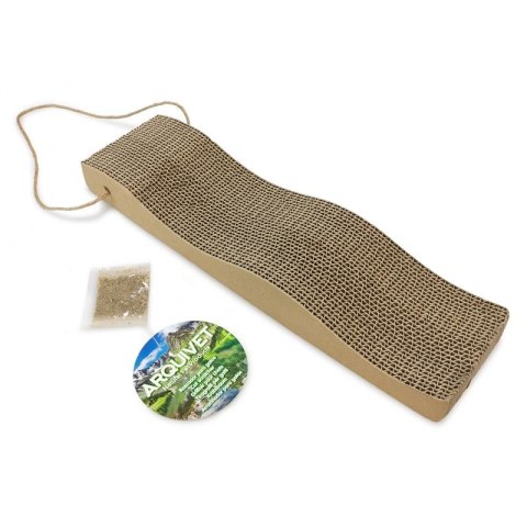 ARQUIVET Kartonowy drapak dla kota 46x12x5 cm z kocimiętką Arquivet ARQUIVET Kartonowy drapak dla kota 46x12x5 cm z kocimiętką Arquivet