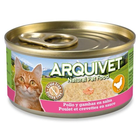 ARQUIVET puszka dla kota kurczak w sosie z krewetkami 80g Arquivet ARQUIVET puszka dla kota kurczak w sosie z krewetkami 80g Arquivet