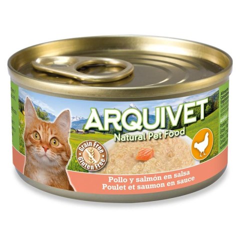 ARQUIVET puszka dla kota kurczak w sosie z łososiem 80g Arquivet ARQUIVET puszka dla kota kurczak w sosie z łososiem 80g Arquivet